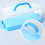 2X Portable Bread Box with Handle Loaf Cake Container Plastic Rectangular Food Storage Keeper Carrier 13Inch 2