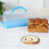2X Portable Bread Box with Handle Loaf Cake Container Plastic Rectangular Food Storage Keeper Carrier 13Inch 6