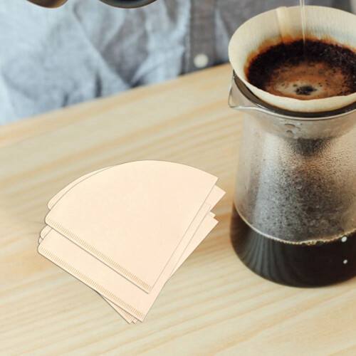 120x  Filter Cup Special 102 Coffee Filter Paper Coffee Filter Papers Unbleached Wooden Drip Paper Cone Shape Tools 1