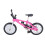 Set di biciclette e scooter in miniatura con casco - Rosa 10