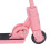 Set di biciclette e scooter in miniatura con casco - Rosa 11