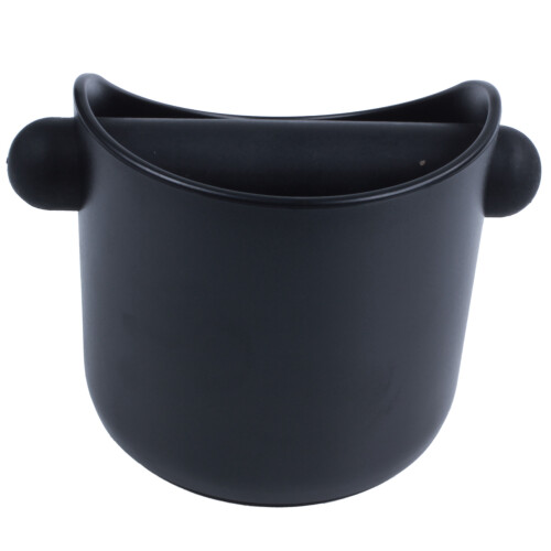 2X Coffee Grind Knock Box and Espresso Dump Bin (Black) 1