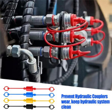 ISO7241-A (ISO-A) Hydraulic Coupler Male Dust Cap and Female Plug Cover, Hydraulic Plug Cover Fitting Set A