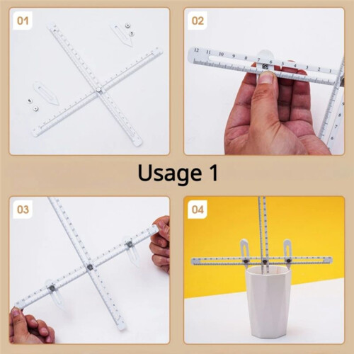 Ceramic Measuring Rule Combo Tool Set Multifunctional Depth/Thickness/Caliber Measuring Ruler Pottery Tools 2