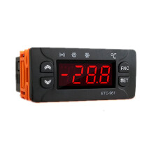 5X ETC-961 Thermostaat Temperatuurregelaar Vochtigheidsregeling Thermometer Hygrometer Koeling Alarm 220V NTC Sensor: