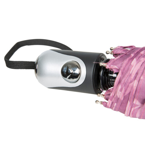 Trespass (EACH, Mauve Plant Print) Trespass Compact Tri Fold Automatic Umbrella 1