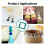 Adjustable 2pcs ABS Tassel Maker Square Tool for Handmade Crafts 2