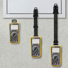 5pcs Magnetic Hanging Strap, Black Hanging Loop Strap with Magnet Hanger Magnetic Multimeter Hanger