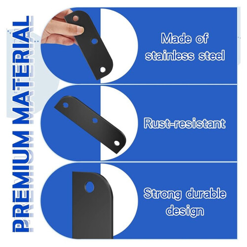 6 Peças Placas Preenchimento Dobradiça 3,5 Polegadas com Placas Preenchimento Borda Porta 5/8 Polegadas, Calços Dobradiça Porta, Tampa Orifício 1