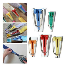 Bias Tape Makers Kit of 5 Sizes 1/4In 3/8In 1/2In 3/4In 1In DIY Quilting Tools Kit for Fabric Sewing and Quilting