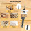4PCS Countersink Drill Bit Set with Low Friction Depth Stop & Replaceable HSS M2 Drill Bit, Counter Sink Drill Bit 5