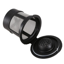 Reusable Tasse Simple pour Filtre Solo Pod à Café en Inox avec Motif Noir: 3 Pc