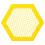 3D Printed Floating Bee Island Acrylic Waterer for Outdoors, Yellow 2