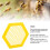 3D Printed Floating Bee Island Acrylic Waterer for Outdoors, Yellow 3
