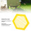 3D Printed Floating Bee Island Acrylic Waterer for Outdoors, Yellow 4