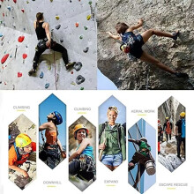 Professional Safety Belt Harness Aerial Work Safety Harness Lanyard Back Half High-Altitude Rock Black White