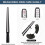 15 Piece Ring Mandrel Set, Ring Size Measuring Tool, Ring Making Kit with Plastic Ring Sizer, Ring Making Tool 2