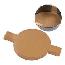 500Pcs Precut Circle Cake Pan Liners Round Non-Stick Parchment Paper with Lift Tabs for Baking Brown 6 Inch
