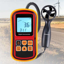 Gm8901 Anemometer Wind Speed Gaugetemperature Measure Digital 45 M/S Thermometer Handheld Measuring Tool