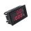 (10A Double Red) High Precision LED Voltmeter Ammeter Tool 2