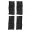 4pcs PU Leather Stroller Handle Covers, Washable, Universal Black 14