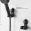 Support universel noir réglable pour pomme de douche 3