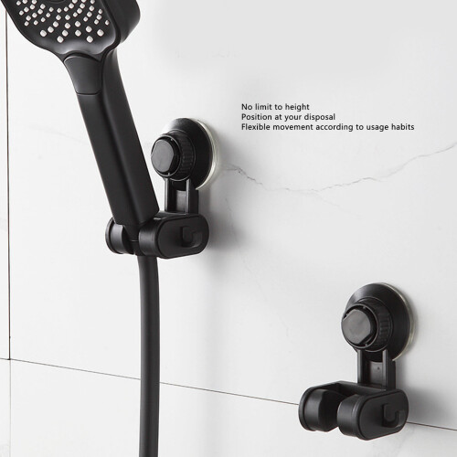 Support universel noir réglable pour pomme de douche 2