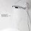 Soporte universal ajustable para cabezal de ducha de ABS blanco 6