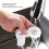 Soporte universal ajustable para cabezal de ducha de ABS blanco 10