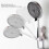 Soporte universal ajustable para cabezal de ducha de ABS blanco 11