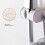 Soporte universal ajustable para cabezal de ducha de ABS blanco 12