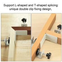 Right Angle Clamp 90 Degree 2 Pieces Corner Clamps T-Shaped Positioning Squares Clamping Tool with Adjustable Swing Jaw