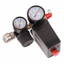 Air Compressor Pressure Control  Valve 1/4in 4 Holes Controller Regulator Valve 90-120PSI Air Compressor Valve