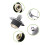 3X Blender Blade with Coupling Replacement for  Osterizer Parts, 6 Point Fusion Blade with Coupling Kit 4