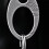 Titanium Alloy Buckle Small Oval Keychain EDC Outdoor Tool 5