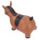 Cheval sauteur gonflable marron 55x50x25 cm 16