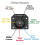 7 Pin Trailer Plug,7 Way Trailer Light Connector Socket,7 Pin Truck Plug Quick Converter with Mounting Bracket 3