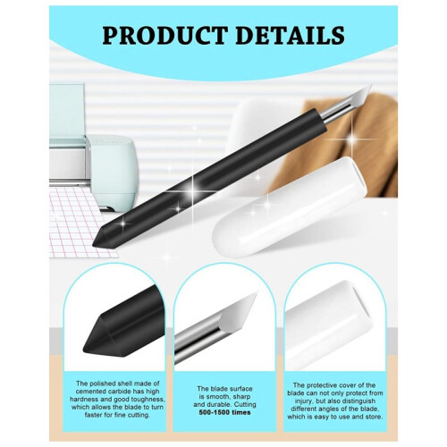 21PCS Premium Replacement Cutting Blade+Housing Compatible with for Maker/Maker 3/Explore Air 2/Air 3 Cutting Machine 2