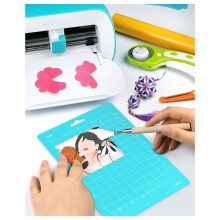 4.5inch X 12inch + 4.5inch X 6.5inch Cutting Mat, Light Grip/Green Standard Grip, Adhesive Cutting Mats, 8Pack