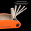 Outil multifonction vélo 20-en-1, compact, portable, orange 3