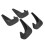 4pc Black Mud Flaps for SUV Truck 1