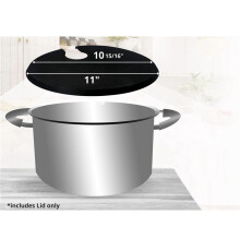 2 Tapa de Silicona para Ollas de Hasta 10,5 Pulgadas, Compatible Con Cocinas de Precisión Anova Culinary Sous Vide, Color Negro