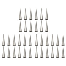 36Pcs Large Size Baking Cones Stainless Steel Roll Horn Forms Conical Danish Pastry Croissant Cones Moulds