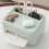 Light Green Multifunctional Plastic Tissue Dispenser 20x15.5x12.5cm 4
