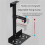 2X Universal PC Case Holder Adjustable Host Box Stand Versatile Under Desk or Wall Side Mount, Cpu Stand Lift Black 7