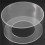 1Pc Round Acrylic Cake Display Board Cake  Smoother Scraper Cake Tray DIY Round Decor Cake Refillable Board(B) 4