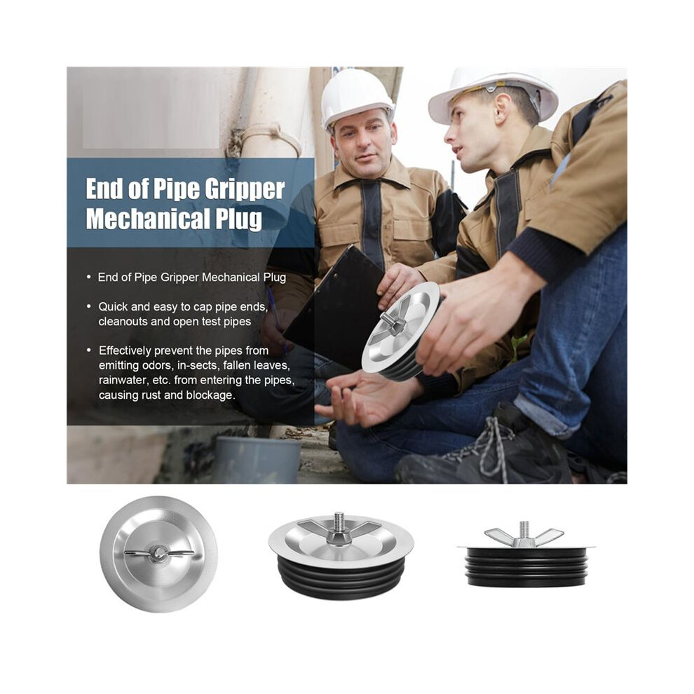 6 Inch Sewer Cleanout Cap,Steel Mechanical Test Plugs, Drain Expansion ...