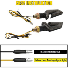 4PCS Arrow Motorcycle Turn Signals 15LED Motorcycle Blinkers Indicators Amber Lamp for Motorbike Scooter Quad