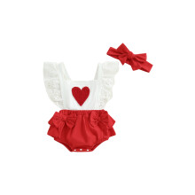 (0-3M-60, MULTI) Conjunto de verano para bebé niña: vestido corto con estampado de cuadros y mangas abullonadas, incluye diadema.