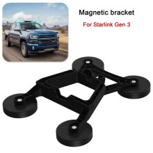 Support de Montage de Toit Magnétique pour Starlink Gen 3, 4 Bases Magnétiques, Utilisé pour les Camping-Cars, les Bateaux, les Camions, Noir